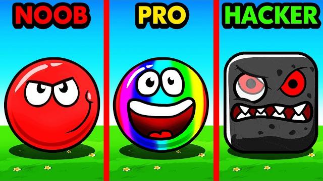Noob vs pro vs hacker red ball Noob vs pro vs hacker red ball
