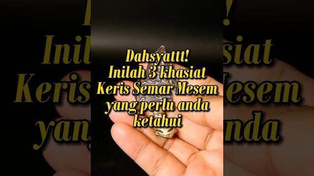 Wow! inilah 3 khasiat keris semar mesem #kerissemarmesem #keris #pelet #peletampuh #kibaguspurwas Wow! inilah 3 khasiat keris semar mesem #kerissemarmesem #keris #pelet #peletampuh #kibaguspurwas