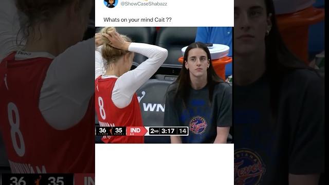 Caitlin clark was staring sophie cunningham down! Caitlin clark was staring sophie cunningham down!