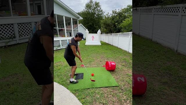 Impossible backyard golf shot #77 Impossible backyard golf shot #77