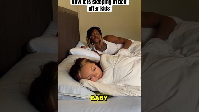 How it is sleeping in bed after kids #shorts How it is sleeping in bed after kids #shorts