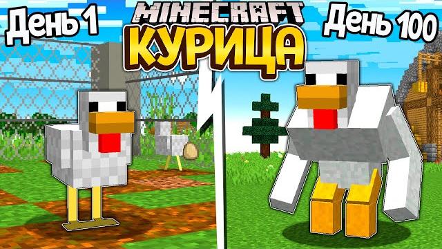 Я прожил 100 дней за курицу в майнкрафт ... Я прожил 100 дней за курицу в майнкрафт ...