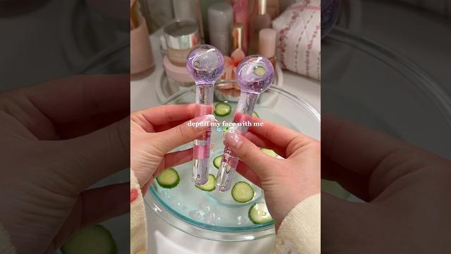 Morning depuff routine #depuff #icebath #morningroutine #selfcareroutine #asmr #relaxing Morning depuff routine #depuff #icebath #morningroutine #selfcareroutine #asmr #relaxing