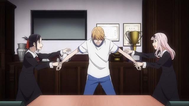 Kaguya and chika fight over miyuki Kaguya and chika fight over miyuki