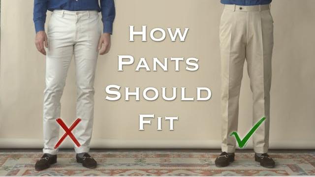 How pants should fit -- 4 point fit guide How pants should fit -- 4 point fit guide