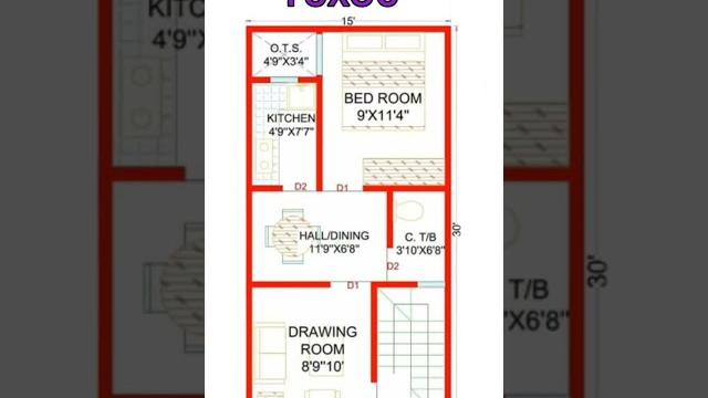 15 x 30 house plan, 15by30 ghar ka naksha, 2bhk ghar ka sunder naksha, vastu,#homedesign #homeplan 15 x 30 house plan, 15by30 ghar ka naksha, 2bhk ghar ka sunder naksha, vastu,#homedesign #homeplan