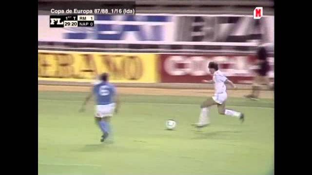 Real madrid v napoli 2-0 copa de europa 1987/1988 Real madrid v napoli 2-0 copa de europa 1987/1988