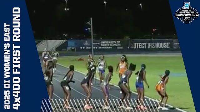 All east women's first round 4x400 meter relays from 2025 ncaa outdoor track and field championships All east women's first round 4x400 meter relays from 2025 ncaa outdoor track and field championships