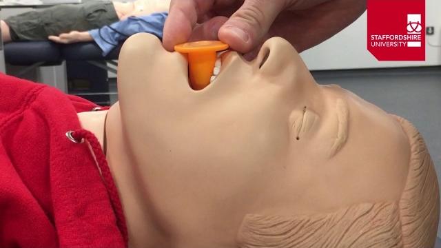 Oropharyngeal airway insertion Oropharyngeal airway insertion