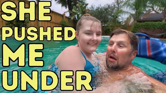 Daughter's surprise pool antics shocked me! Daughter's surprise pool antics shocked me!