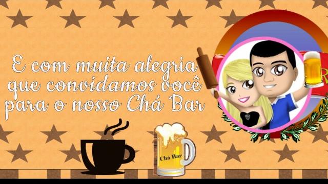Convite animado chá bar Convite animado chá bar