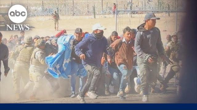 Migrants, texas national guard clash in el paso Migrants, texas national guard clash in el paso