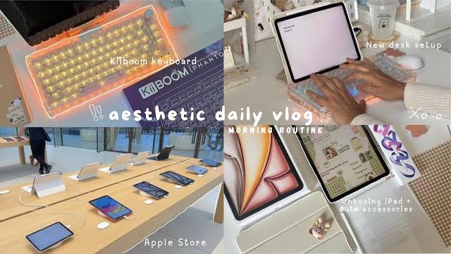 Aesthetic vlog | ipad air m3 unboxing + cute accessories, apple store visit ft: @kiiboom.official Aesthetic vlog | ipad air m3 unboxing + cute accessories, apple store visit ft: @kiiboom.official