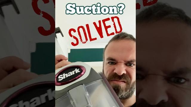 Shark vacuum loss of suction - solved Shark vacuum loss of suction - solved