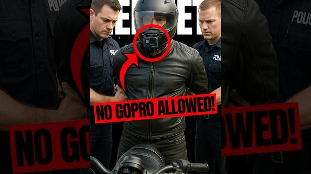 Gopro on your helmet? you could get arrested. Gopro on your helmet? you could get arrested.