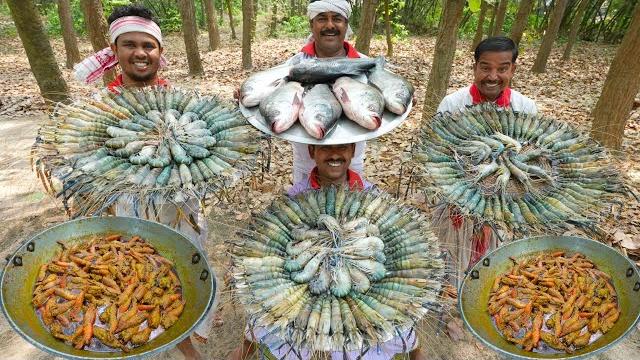 Big size golda chingri cooking for village people | doi golda chingri recipe | villfood kitchen Big size golda chingri cooking for village people | doi golda chingri recipe | villfood kitchen