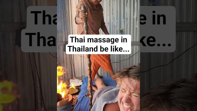 Thai massage be like what?! #massagetherapy #massage #travel #travelthailand #pamper #jasonrupp Thai massage be like what?! #massagetherapy #massage #travel #travelthailand #pamper #jasonrupp
