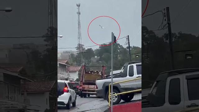 Shock moment brazilian plane crash kills all on board Shock moment brazilian plane crash kills all on board