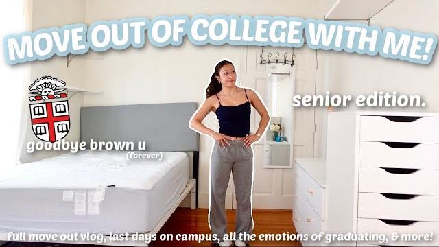 The last move out vlog ever... move out of brown university with me as a graduated senior The last move out vlog ever... move out of brown university with me as a graduated senior