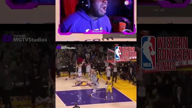 Lakers fan reacts to jamal murray stops lebron james on tying shot to sweep lakers in game 4 #shorts Lakers fan reacts to jamal murray stops lebron james on tying shot to sweep lakers in game 4 #shorts