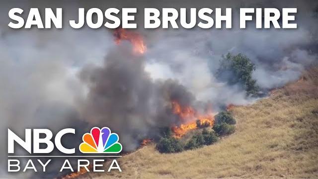 Evacuations lifted in east san jose brush fire Evacuations lifted in east san jose brush fire