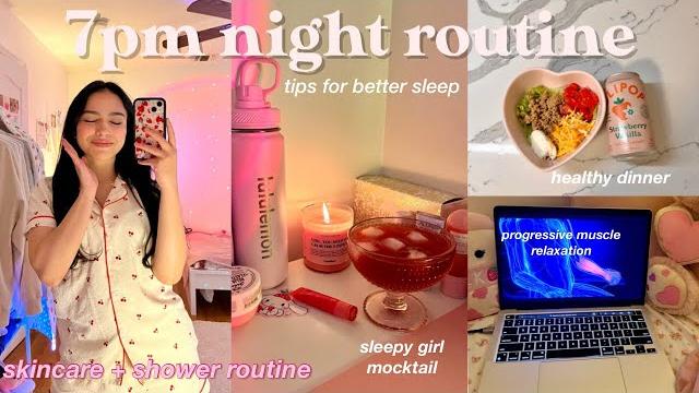 7pm night routine | unwind with me, skincare, self care 7pm night routine | unwind with me, skincare, self care