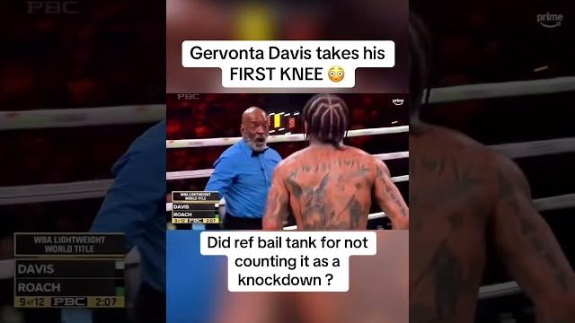 Did referee bail gervonta tank davis for not counting knee as knockdown? #gervontadavis #knee Did referee bail gervonta tank davis for not counting knee as knockdown? #gervontadavis #knee