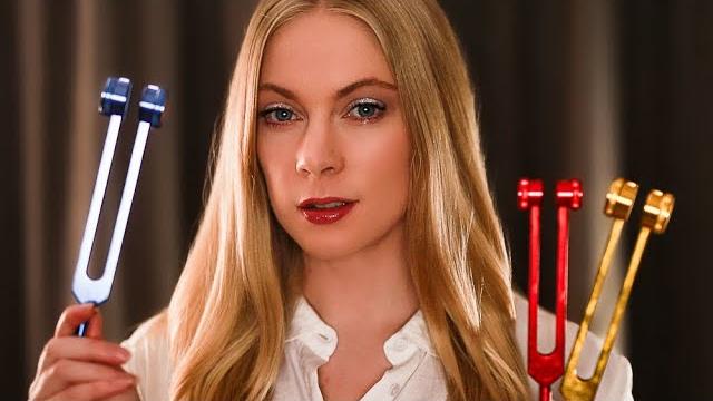 Asmr hearing test roleplay for sleep eyes closed, tuning forks, ear to ear exam roleplay Asmr hearing test roleplay for sleep eyes closed, tuning forks, ear to ear exam roleplay