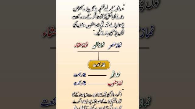 Musafir ki namaz | musafir ki namaz ka hukam | مسافر کی نماز کا حکم | #namaz #shorts #youtubeshorts Musafir ki namaz | musafir ki namaz ka hukam | مسافر کی نماز کا حکم | #namaz #shorts #youtubeshorts