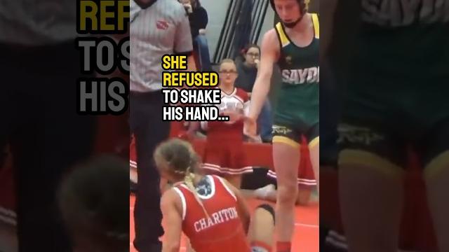 This boy vs. girl high school wrestling match didn’t end well… This boy vs. girl high school wrestling match didn’t end well…