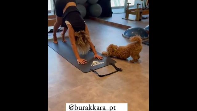 Esra erol köpeği̇ i̇le spor yaparsa #tatil #spor Esra erol köpeği̇ i̇le spor yaparsa #tatil #spor