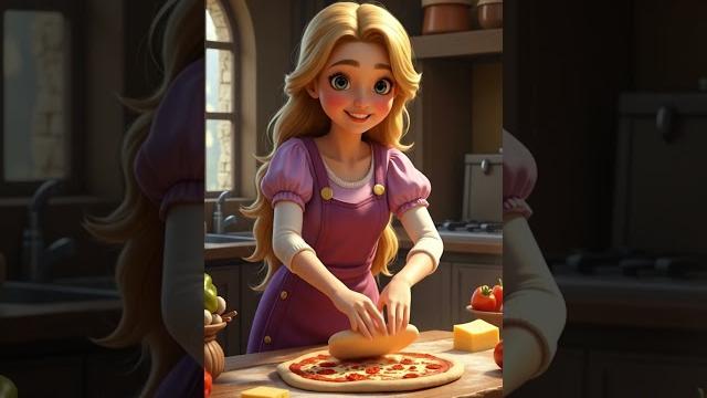Rapunzel makes a pizza! Rapunzel makes a pizza!
