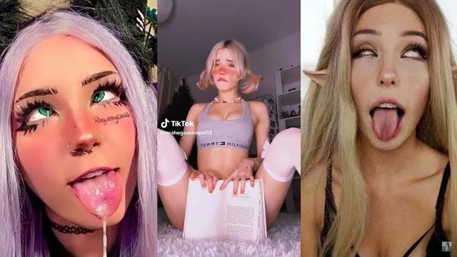 Ahegao face | tiktok challenge compilation part 1 Ahegao face | tiktok challenge compilation part 1