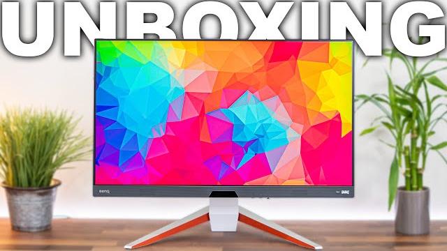 Benq mobiuz ex2710u 27" 4k monitor unboxing Benq mobiuz ex2710u 27" 4k monitor unboxing