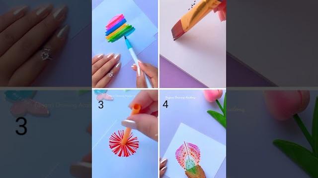 Awesome paint hacks #creativeart #satisfying #shorts Awesome paint hacks #creativeart #satisfying #shorts