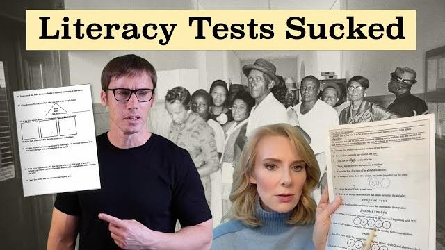 Taking a jim crow-era literacy test Taking a jim crow-era literacy test