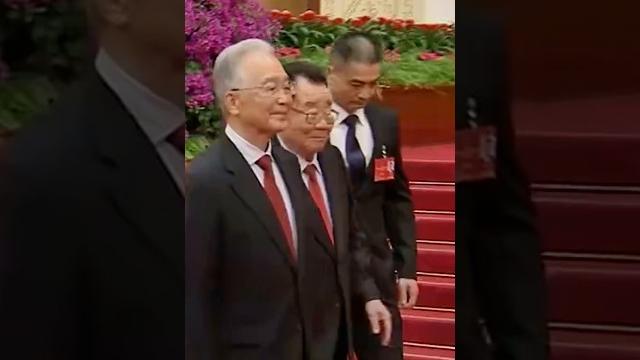 元老参加七十五周年招待会#习近平 #xijinping#温家宝 元老参加七十五周年招待会#习近平 #xijinping#温家宝
