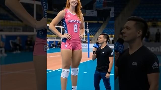 Tallest female volleyball player spikes at 6’9”! #tallwoman #volleyball #usa #shorts tall woman Tallest female volleyball player spikes at 6’9”! #tallwoman #volleyball #usa #shorts tall woman