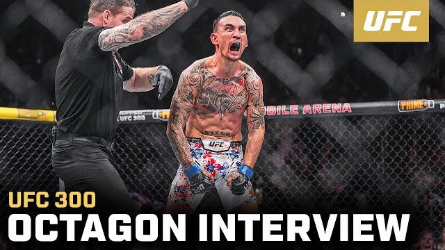 Max holloway octagon interview | ufc 300 Max holloway octagon interview | ufc 300