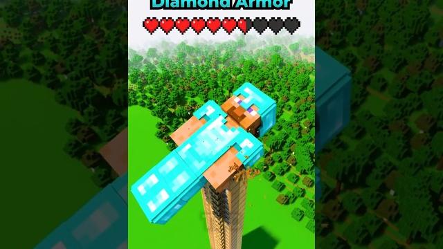 Upgrading steve's armor vs tower Upgrading steve's armor vs tower