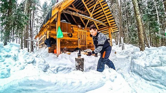 #1 поездка в лесную избу на три дня \ бьёмся со степанычем \ таёжный быт и экстрим в сугробах #1 поездка в лесную избу на три дня \ бьёмся со степанычем \ таёжный быт и экстрим в сугробах