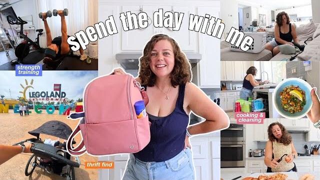 Spend the day with me as a mom of 2 (cleaning, cooking, strength training, + thrift find!) Spend the day with me as a mom of 2 (cleaning, cooking, strength training, + thrift find!)