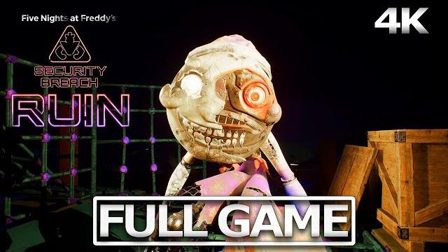 Five nights at freddy's security breach - ruin - full gameplay walkthrough / no commentary 4k 60fps Five nights at freddy's security breach - ruin - full gameplay walkthrough / no commentary 4k 60fps