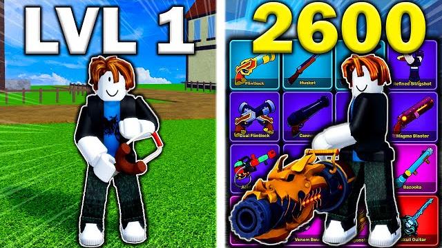 Noob to max collecting every gun in blox fruits Noob to max collecting every gun in blox fruits