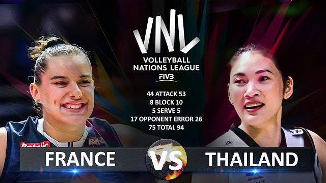 France vs thailand | women's vnl 2025 France vs thailand | women's vnl 2025