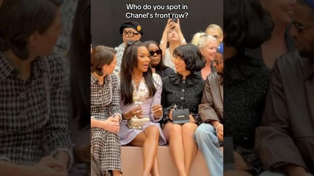 Celebs in the chanel front row Celebs in the chanel front row
