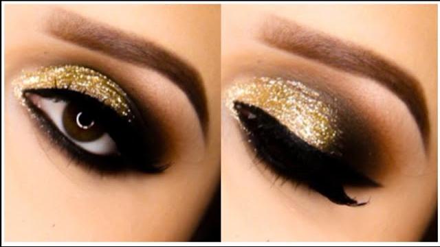 Holiday glitter smokey eye Holiday glitter smokey eye