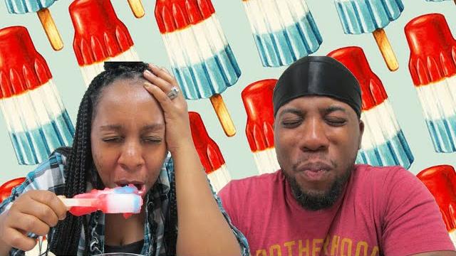 Fire cracker popsicle challenge Fire cracker popsicle challenge
