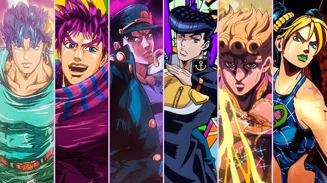 Jojo's bizarre adventure all openings without sfx (part 1-6) Jojo's bizarre adventure all openings without sfx (part 1-6)