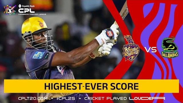Trinbago knight riders smash biggest-ever cpl score! Trinbago knight riders smash biggest-ever cpl score!